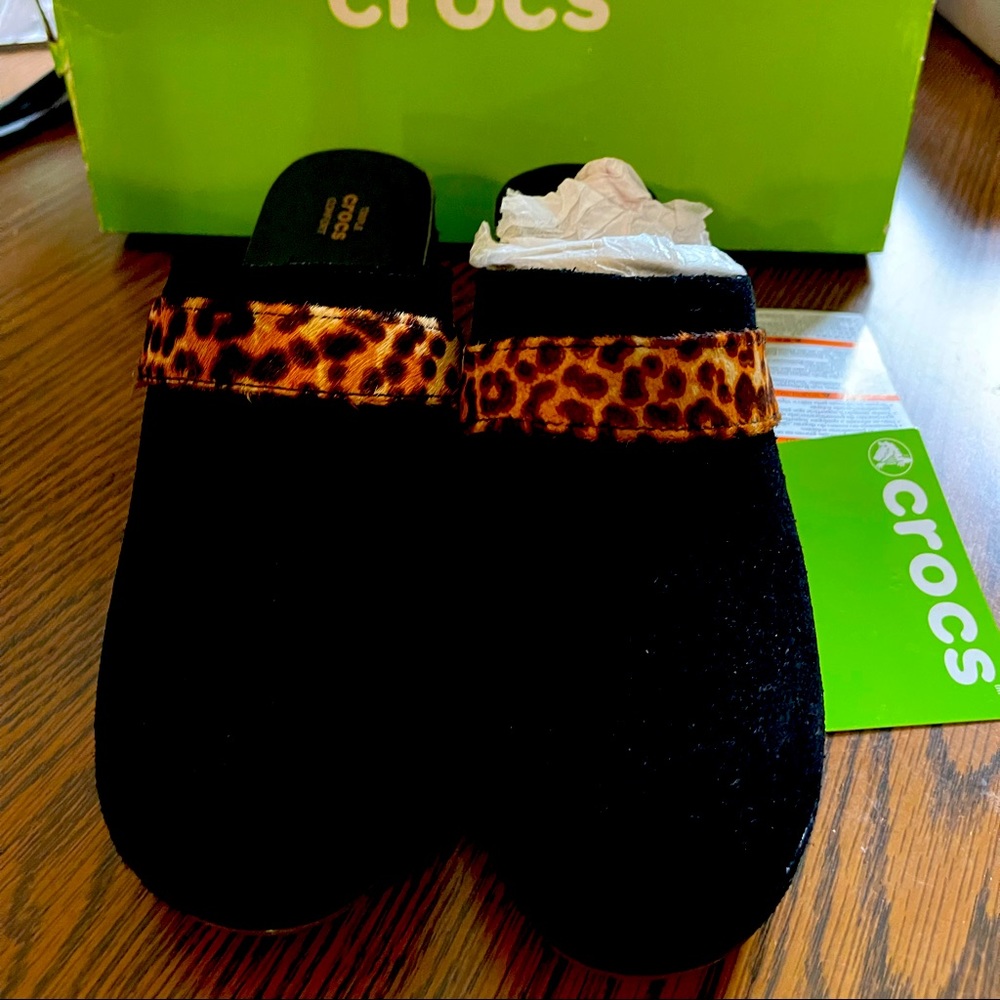 Women’s Black Suede Crocs